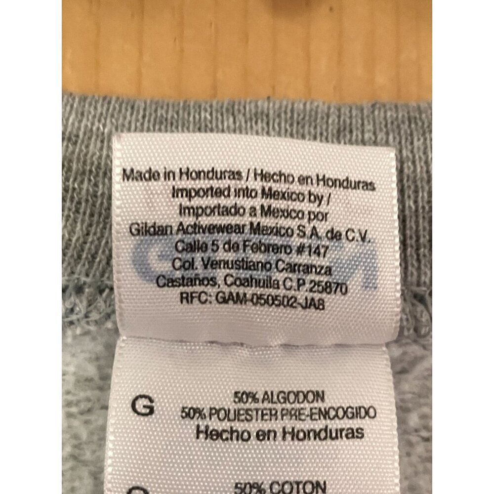 Gildan Mens Vintage Y2K Yale Heavy Blend Pullover Sweatshirt Large Gray SP EXC - Picture 5 of 10